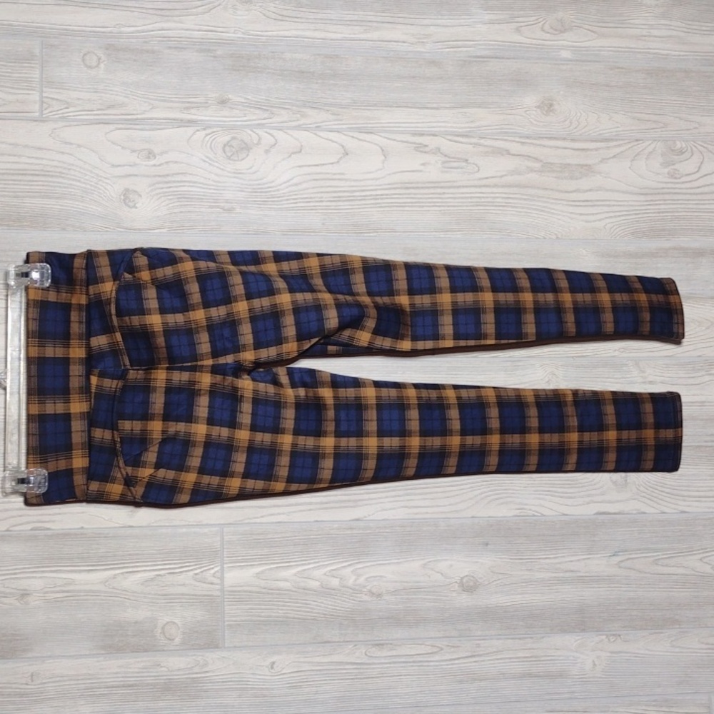 High Rise Plaid Stretch Pants - Picture 5 of 11